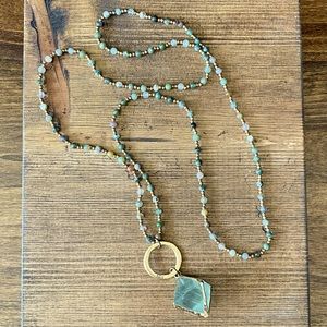 Limited Release Julio Designs Curtain Necklace | Long | Layering | Fluorite